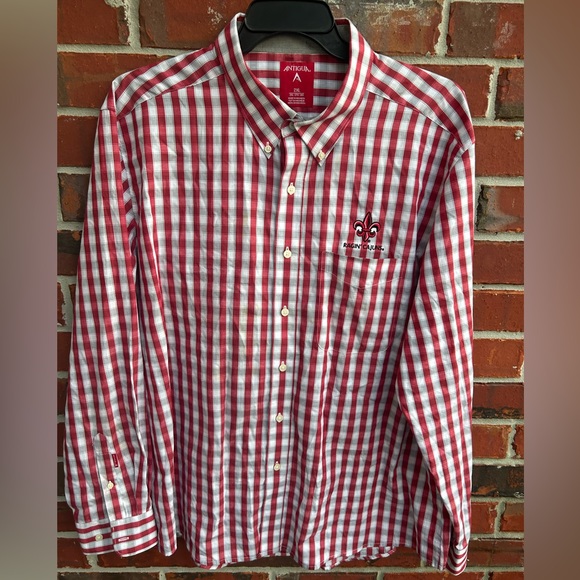 Antigua University of Louisiana Ragin’ Cajuns Long Sleeve Button Down XXL Shirt - Picture 1 of 5